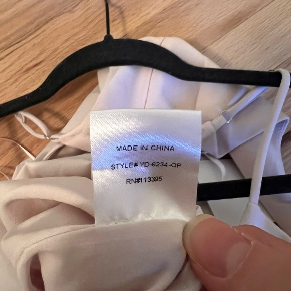 NEW HARLYN Anthropologie PALE PINK Twist Detail SLEEVELESS Evening Dress GOWN S - Picture 10 of 10